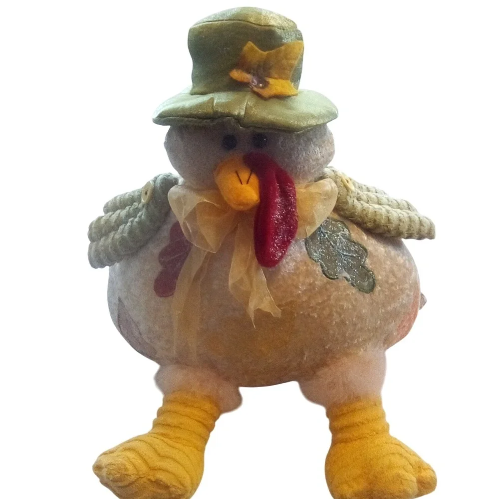 Cute Thanksgiving Turkey Plush Stuffed Animal, Bean Bag‎ bottom
